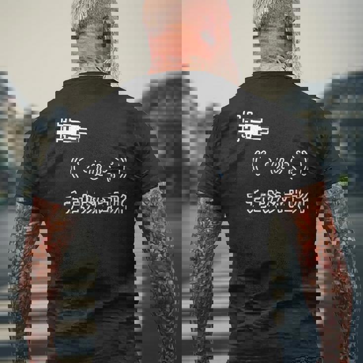 ´・W・`『チュウシャコワイ』 注射怖い 顔文字【変なtシャツ屋さん】面白 ポップ デザイン メンズTシャツ バックプリント 高齢者への贈り物